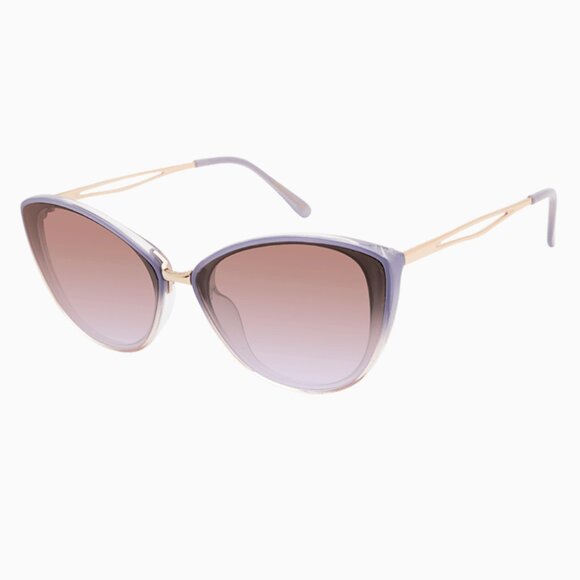 Laundry By Shelli Segal Metal Temple Cat Eye Sunglasses - Picture 1 of 12